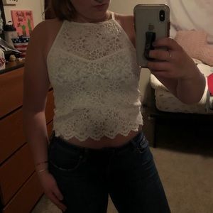 American Eagle Lace Crop Top